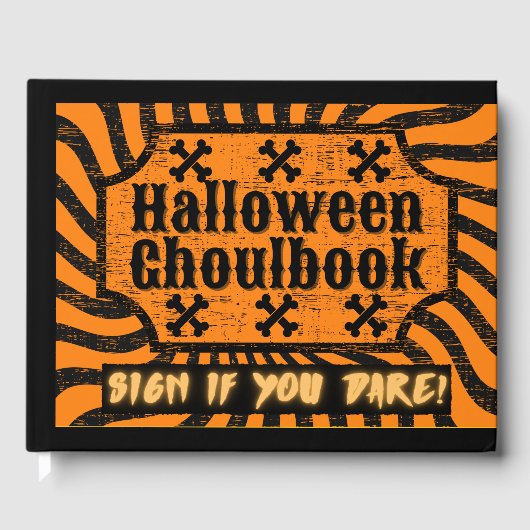 Onderdruk Halloween Gastenboek (Voorkant)