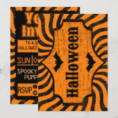 Onderdruk Halloween Kaart (Voorkant / Achterkant)