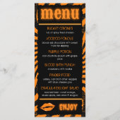 Onderdruk Halloween Menu (Achterkant)