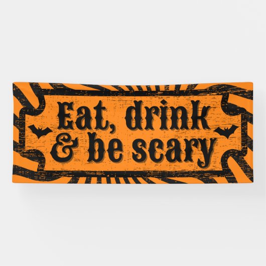 Onderdruk Halloween Spandoek (Horizontaal)