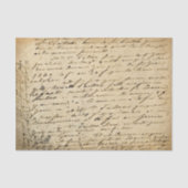 Onderdruk  handgeschrifte ontkoppeling van script tissuepapier (Voorkant)