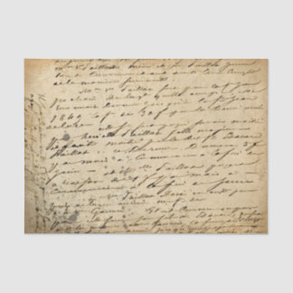 Onderdruk  handgeschrifte ontkoppeling van script tissuepapier