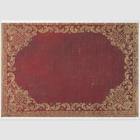 Onderdruk Hoesje van rood boek — losblad Tissuepapier (Voorkant)