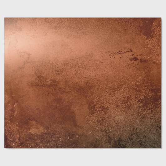 Onderdruk metallische textuur koper 5 cadeaupapier (Vlak)