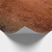 Onderdruk metallische textuur koper 5 cadeaupapier (Hoek)