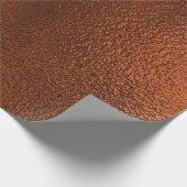 Onderdruk metallische textuur koper 7 cadeaupapier (Hoek)