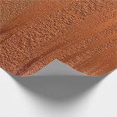 Onderdruk metallische textuur van koper 10 cadeaupapier (Hoek)