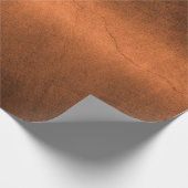 Onderdruk metallische textuur van koper 2 cadeaupapier (Hoek)