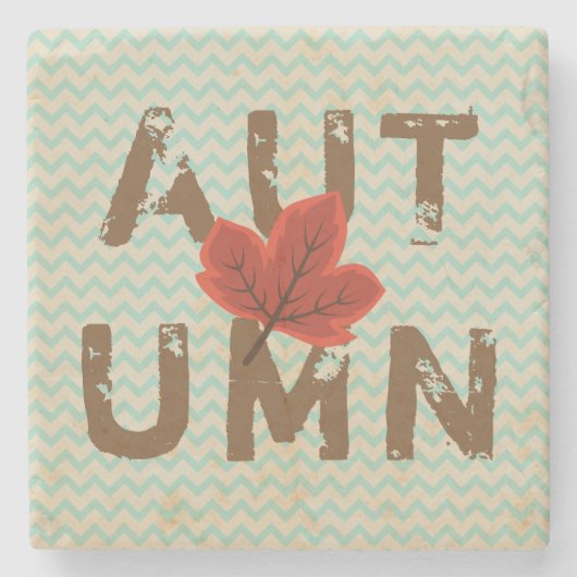 Onderdruk Modern herfst Stenen Onderzetter (Voorkant)