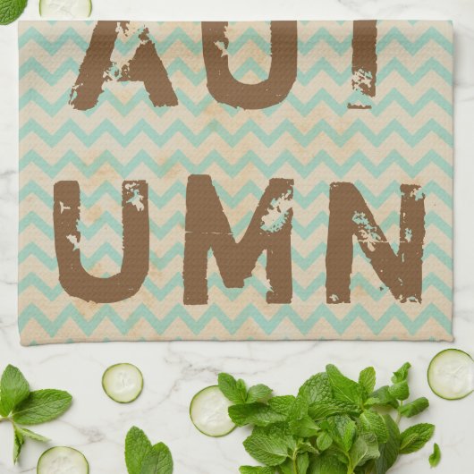 Onderdruk Modern herfst Theedoek (Gevouwen)