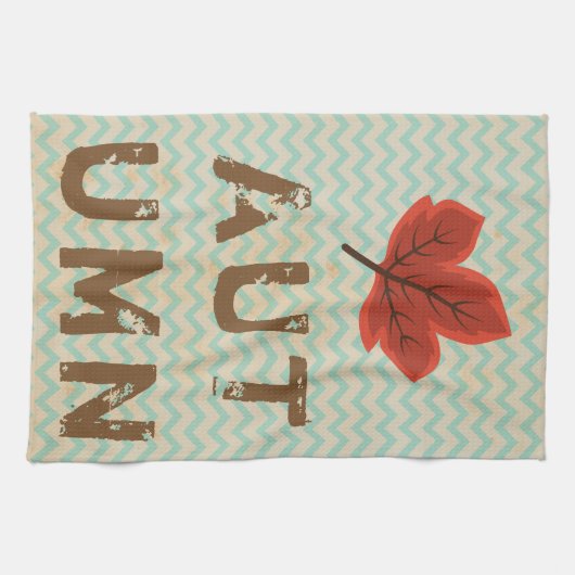 Onderdruk Modern herfst Theedoek (Horizontaal)