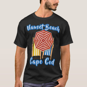 Onderdruk Nauset Beach Summer Vacking Striped Um T-shirt
