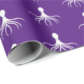 Onderdruk octopus-ontwerp - Matte verlooppapier Cadeaupapier (Rol Hoek)