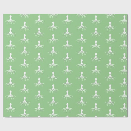 Onderdruk octopus-ontwerp - Matte verlooppapier Cadeaupapier (Vlak)