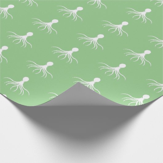 Onderdruk octopus-ontwerp - Matte verlooppapier Cadeaupapier (Hoek)