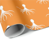 Onderdruk octopus-ontwerp - Matte verlooppapier Cadeaupapier (Rol Hoek)
