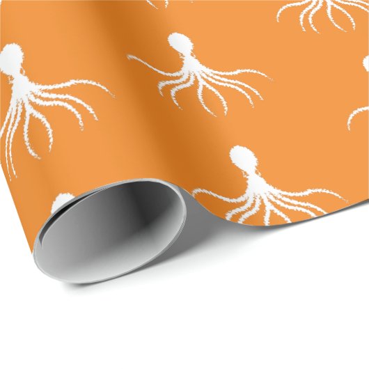 Onderdruk octopus-ontwerp - Matte verlooppapier Cadeaupapier (Rol Hoek)