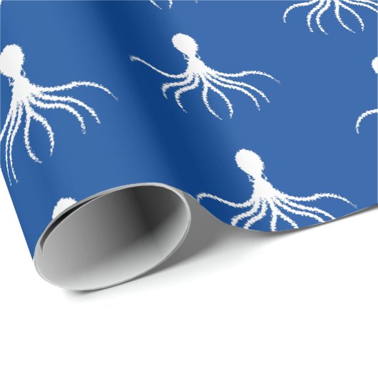 Onderdruk octopus-ontwerp - Matte verlooppapier Cadeaupapier (Rol Hoek)