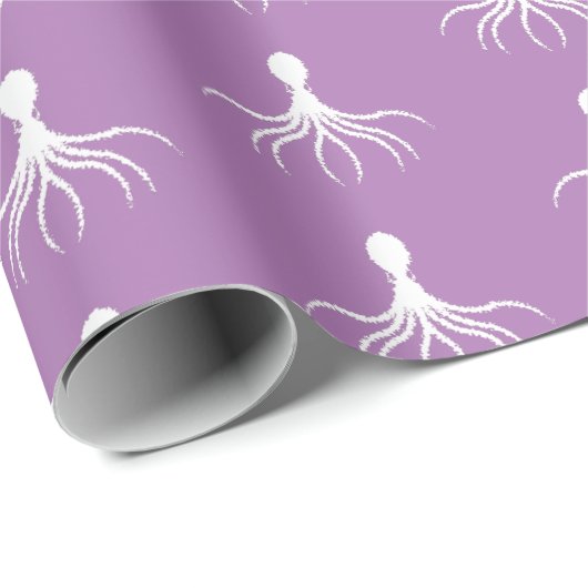 Onderdruk octopus-ontwerp - Matte verlooppapier Cadeaupapier (Rol Hoek)