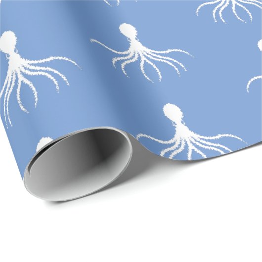 Onderdruk octopus-ontwerp - Matte verlooppapier Cadeaupapier (Rol Hoek)
