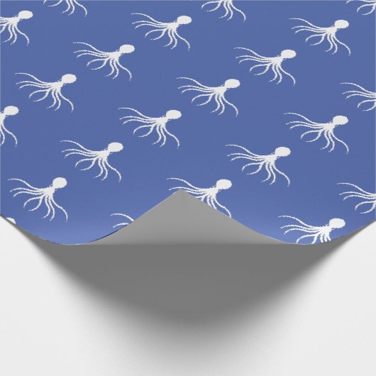Onderdruk octopus-ontwerp - Matte verlooppapier Cadeaupapier (Hoek)