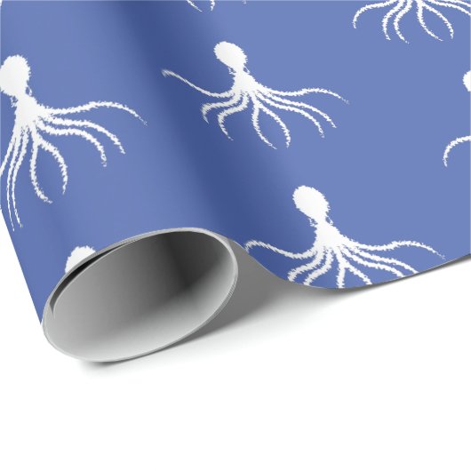 Onderdruk octopus-ontwerp - Matte verlooppapier Cadeaupapier (Rol Hoek)