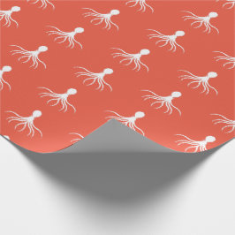 Onderdruk octopus-ontwerp - Matte verlooppapier Cadeaupapier
