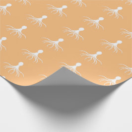 Onderdruk octopus-ontwerp - Matte verlooppapier Cadeaupapier