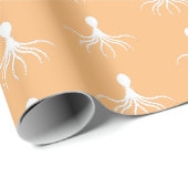 Onderdruk octopus-ontwerp - Matte verlooppapier Cadeaupapier (Rol Hoek)