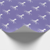 Onderdruk octopus-ontwerp - Matte verlooppapier Cadeaupapier (Hoek)