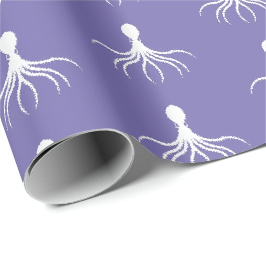 Onderdruk octopus-ontwerp - Matte verlooppapier Cadeaupapier (Rol Hoek)