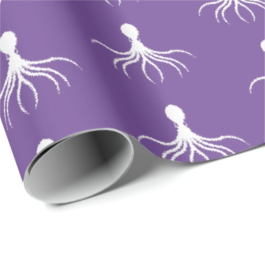 Onderdruk octopus-ontwerp - Matte verlooppapier Cadeaupapier (Rol Hoek)