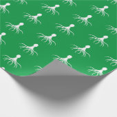 Onderdruk octopus-ontwerp - Matte verlooppapier Cadeaupapier (Hoek)