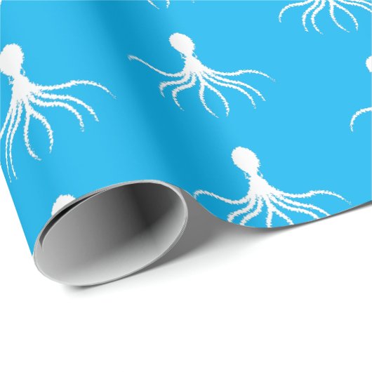 Onderdruk octopus-ontwerp - Matte verlooppapier Cadeaupapier (Rol Hoek)