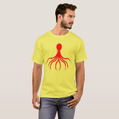 Onderdruk octopusontwerp - Mannen Basic T-Shirt (Voorkant volledig)