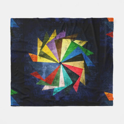 Onderdruk ontwerp van het wiel fleece deken (Voorkant (Horizontaal))