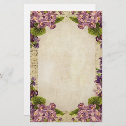 Onderdruk Overtredingen en muziek Briefpapier (Voorkant / Achterkant)