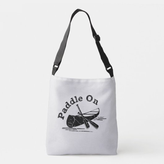 Onderdruk peddel op design - alles-over-druk dwars crossbody tas (Achterkant)