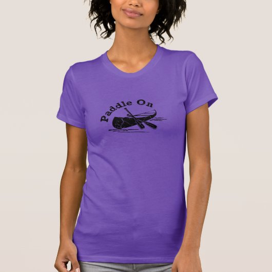 Onderdruk peddel op design - Amerikaanse app voor  T-shirt (Voorkant)