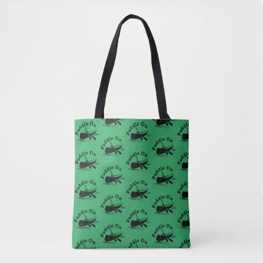 Onderdruk peddel op ontwerp - All-Over-Print Tas (Voorkant)