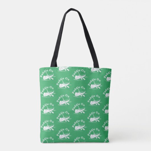 Onderdruk peddel op ontwerp - All-Over-Print Tas (Achterkant)