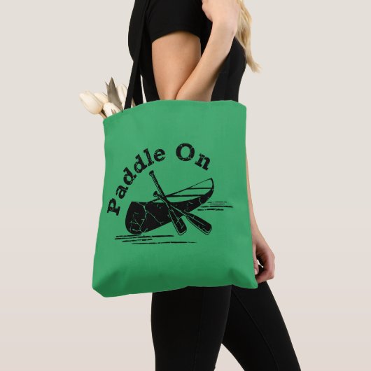 Onderdruk peddel op ontwerp - All-Over-Print Tas (Dichtbij)