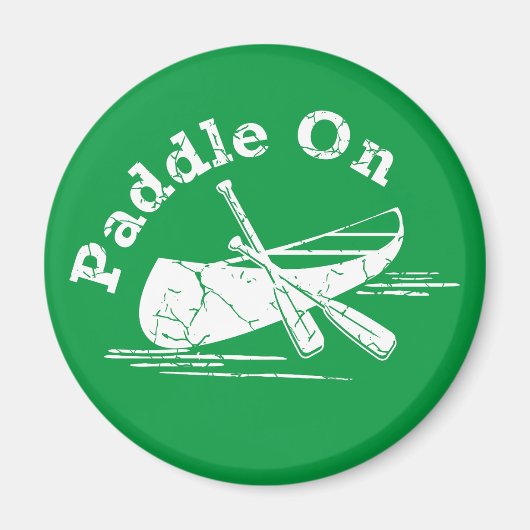 Onderdruk peddel op ontwerp - Cirkelmagneet Magneet (Voorkant)