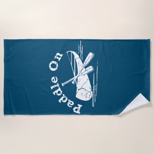 Onderdruk peddel op ontwerp - Handdoek (Voorkant)