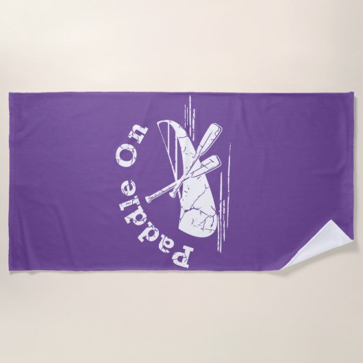 Onderdruk peddel op ontwerp - Handdoek (Voorkant)