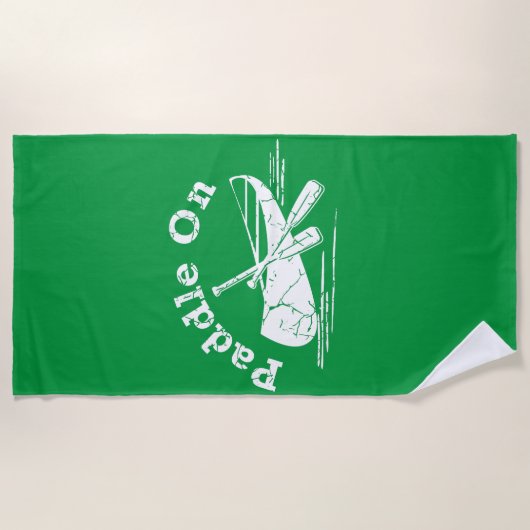 Onderdruk peddel op ontwerp - Handdoek (Voorkant)