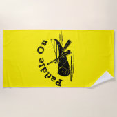 Onderdruk peddel op ontwerp - Handdoek (Voorkant)