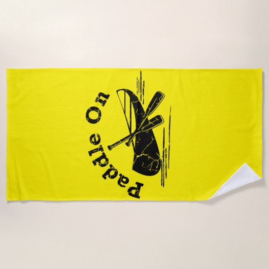 Onderdruk peddel op ontwerp - Handdoek (Voorkant)