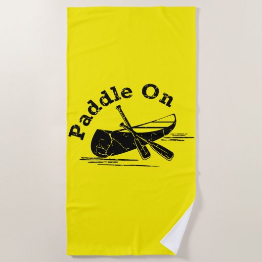 Onderdruk peddel op ontwerp - Handdoek (Voorkant)