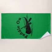 Onderdruk peddel op ontwerp - Handdoek (Voorkant)